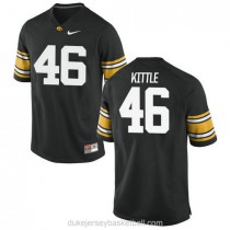 Womens George Kittle Iowa Hawkeyes #46 Authentic Black College Football C012 Jersey