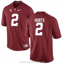 Womens Jalen Hurts Alabama Crimson Tide #2 Limited Red College Football C012 Jersey