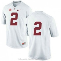 Womens Jalen Hurts Alabama Crimson Tide #2 Limited White College Football C012 Jersey No Name