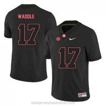 Womens Jaylen Waddle Alabama Crimson Tide #17 Limited Black College Football C012 Jersey
