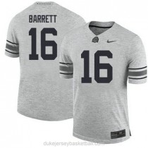 Womens Jt Barrett Ohio State Buckeyes #16 Game Grey College Football C012 Jersey