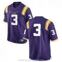 Womens Kevin Faulk Lsu Tigers #3 Authentic Purple College Football C012 Jersey No Name