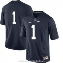 Womens Kj Hamler Penn State Nittany Lions #1 New Style Limited Navy College Football C012 Jersey No Name