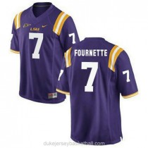 Womens Leonard Fournette Lsu Tigers #7 Authentic Purple College Football C012 Jersey