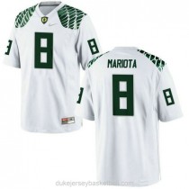 Womens Marcus Mariota Oregon Ducks #8 Limited White College Football C012 Jersey