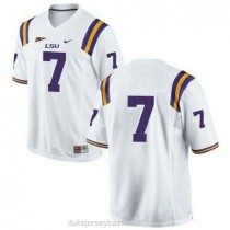 Womens Patrick Peterson Lsu Tigers #7 Game White College Football C012 Jersey No Name
