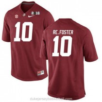 Womens Reuben Foster Alabama Crimson Tide Authentic 2016th Championship Red College Football C012 Jersey