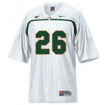 Womens Sean Taylor Miami Hurricanes #26 Limited White College Football C012 Jersey