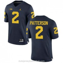 Womens Shea Patterson Michigan Wolverines #2 Game Navy College Football C012 Jersey