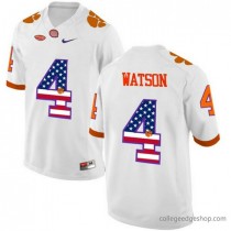 Youth Deshaun Watson Clemson Tigers White Authentic Us Flag Fashion As130 Jersey F466