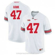 Youth Aj Hawk Ohio State Buckeyes #47 Authentic White College Football C012 Jersey