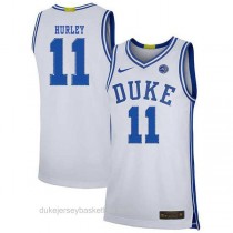 Youth Bobby Hurley Duke Blue Devils #11 Authentic White Colleage Basketball Jersey