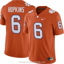Youth Deandre Hopkins Clemson Tigers #6 Authentic Orange College Football C012 Jersey