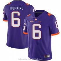 Youth Deandre Hopkins Clemson Tigers #6 Game Purple College Football C012 Jersey