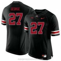 Youth Eddie George Ohio State Buckeyes #27 Authentic Black College Football C012 Jersey