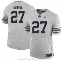 Youth Eddie George Ohio State Buckeyes #27 Game Grey College Football C012 Jersey