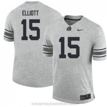 Youth Ezekiel Elliott Ohio State Buckeyes #15 Authentic Grey College Football C012 Jersey