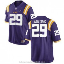 Youth Greedy Williams Lsu Tigers #29 Authentic Purple College Football C012 Jersey