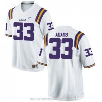 Youth Jamal Adams Lsu Tigers #33 Authentic White College Football C012 Jersey