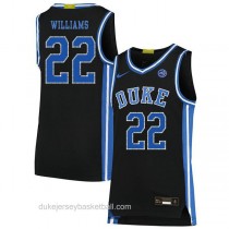 Youth Jay Williams Duke Blue Devils #22 Authentic Black Colleage Basketball Jersey