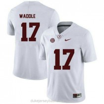 Youth Jaylen Waddle Alabama Crimson Tide #17 Authentic White College Football C012 Jersey