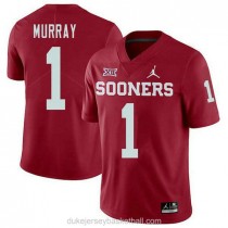 Youth Kyler Murray Oklahoma Sooners #1 Jordan Brand Authentic Red College Football C012 Jersey