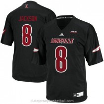 Youth Lamar Jackson Louisville Cardinals #8 Authentic Black College Football C012 Jersey