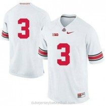 Youth Michael Thomas Ohio State Buckeyes #3 Limited White College Football C012 Jersey No Name