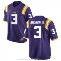 Youth Odell Beckham Jr Lsu Tigers #3 Game Purple College Football C012 Jersey