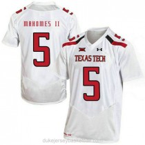 Youth Patrick Mahomes Texas Tech Red Raiders #5 Limited White College Football C012 Jersey