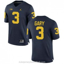Youth Rashan Gary Michigan Wolverines #3 Limited Navy College Football C012 Jersey