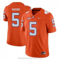 Youth Tee Higgins Clemson Tigers #5 Authentic Orange College Football C012 Jersey