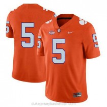 Youth Tee Higgins Clemson Tigers #5 Limited Orange College Football C012 Jersey No Name