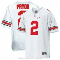 Youth Terrelle Pryor Ohio State Buckeyes #2 Authentic White College Football C012 Jersey