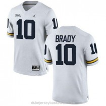 Youth Tom Brady Michigan Wolverines #10 Limited White College Football C012 Jersey
