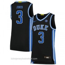 Youth Tre Jones Duke Blue Devils #3 Limited Black Colleage Basketball Jersey