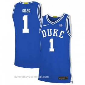 Mens Harry Giles Iii Duke Blue Devils #1 Swingman Blue Colleage Basketball Jersey