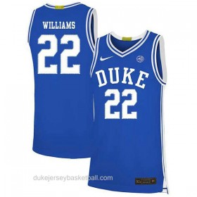 Mens Jay Williams Duke Blue Devils #22 Swingman Blue Colleage Basketball Jersey