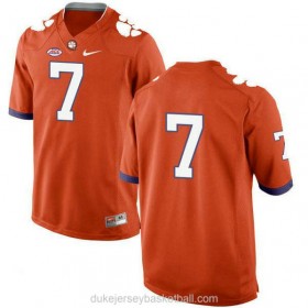 Mens Mike Williams Clemson Tigers #7 New Style Game Orange College Football C012 Jersey No Name