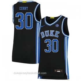 Mens Seth Curry Duke Blue Devils #30 Swingman Black Colleage Basketball Jersey