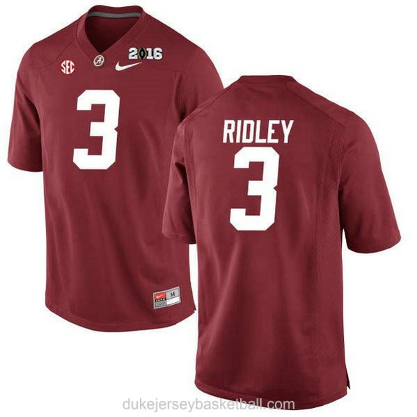 Mens Calvin Ridley Alabama Crimson Tide Authentic 2016th Championship Red College Football C012 Jersey