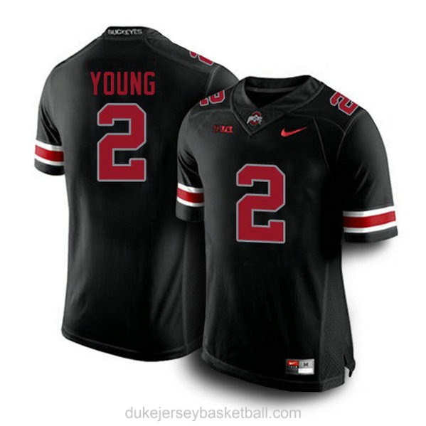 Mens Chase Young Ohio State Buckeyes #2 Game Blackout College Football C012 Jersey
