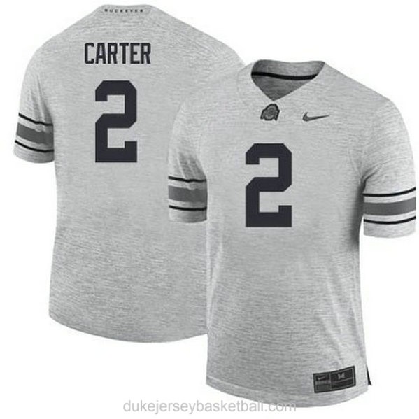 Mens Cris Carter Ohio State Buckeyes #2 Limited Grey College Football C012 Jersey