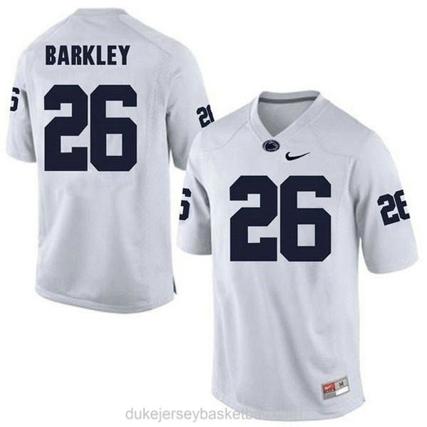 Youth Saquon Barkley Penn State Nittany Lions #26 Authentic White College Football C012 Jersey